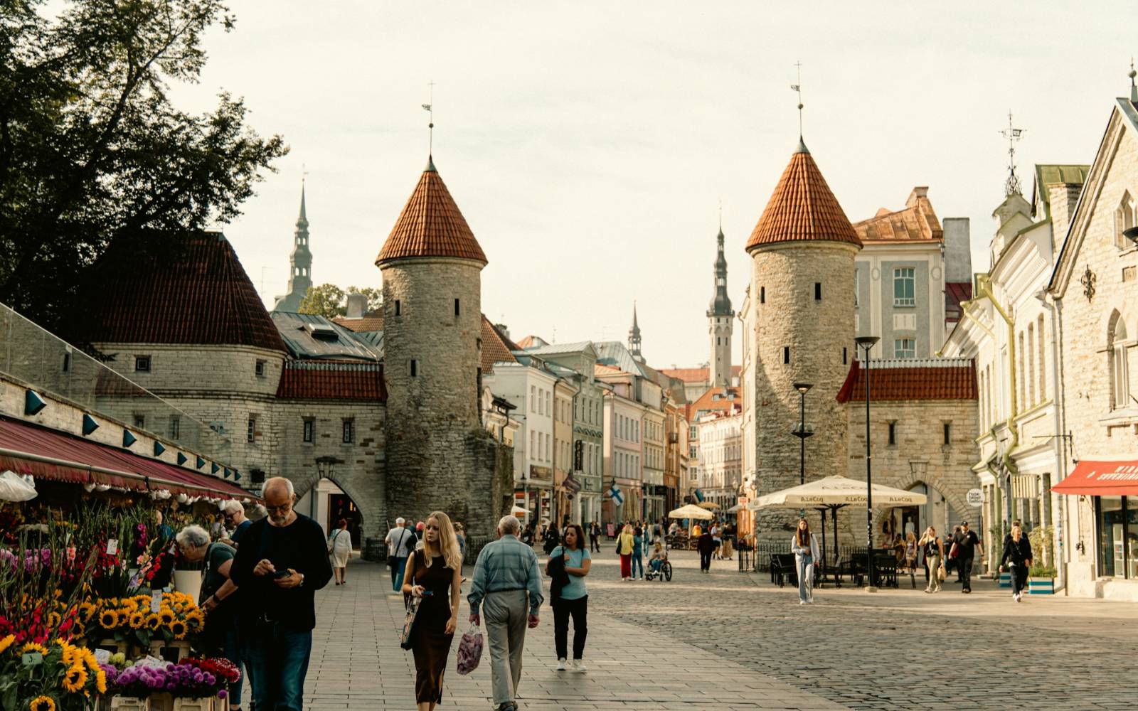 Tallinn's medieval Old Town - cobbled streets and Hanseatic architecture