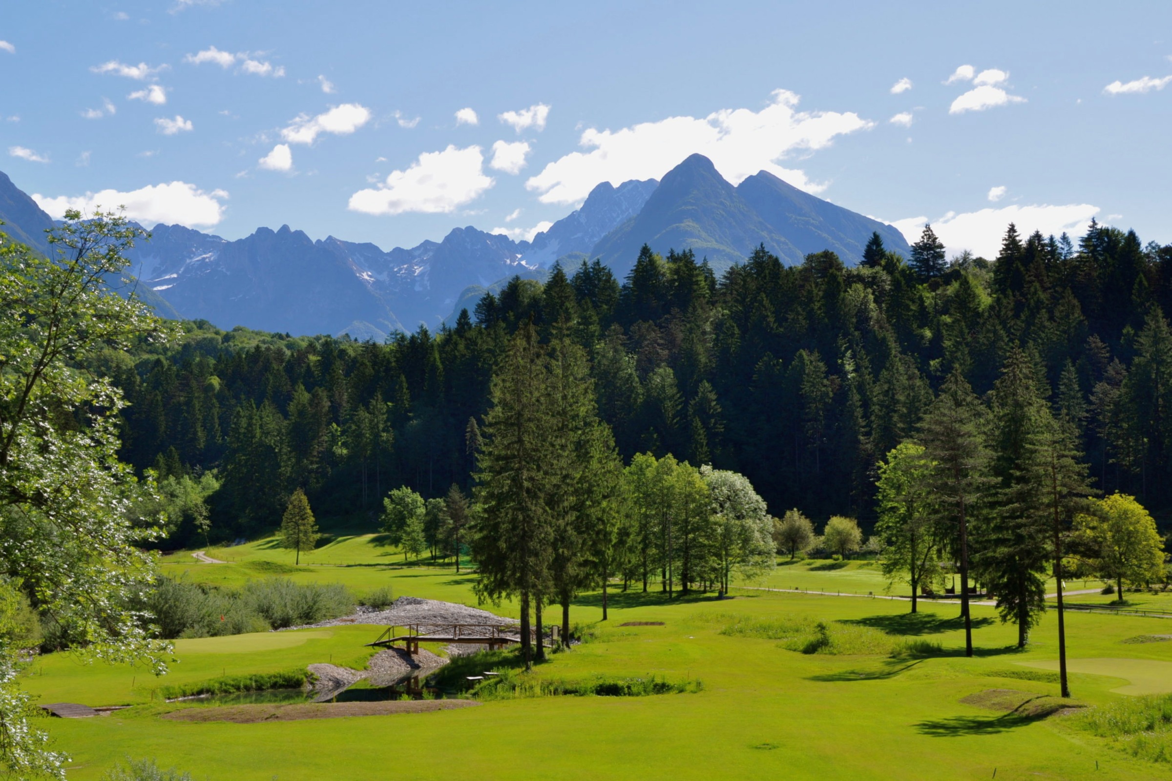Golf Bovec is a 9-hole course in the stunning Soča Valley, Slovenia
