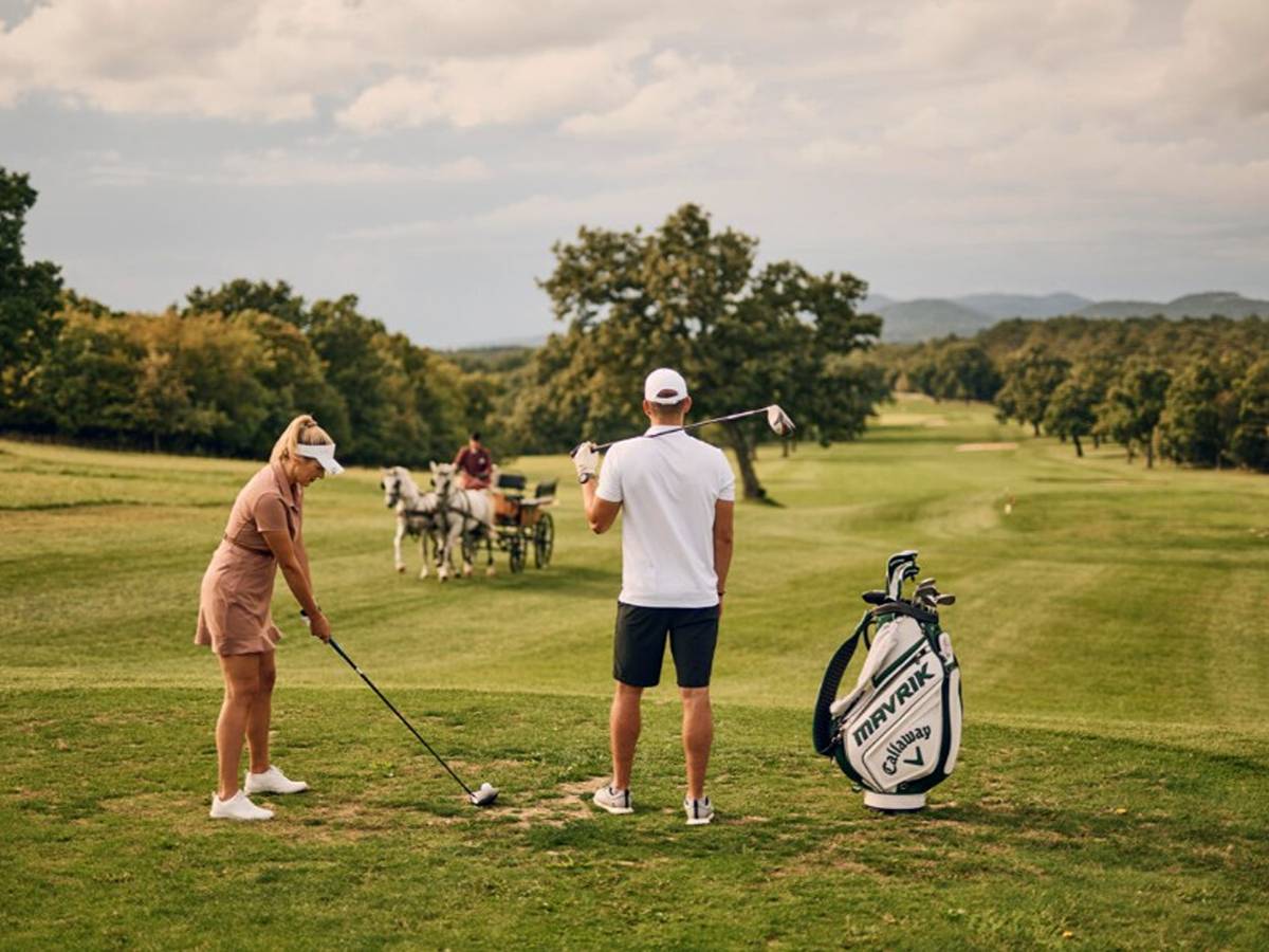 Lipica Golf is a unique 9-hole course located on a working stud farm